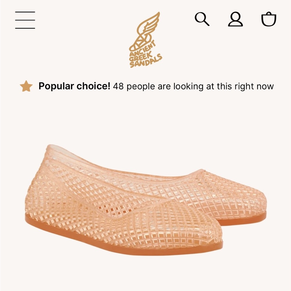 Ancient Greek Iro jelly sandals